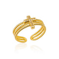 Lumelle Stackable Ring Style 1 - cross design