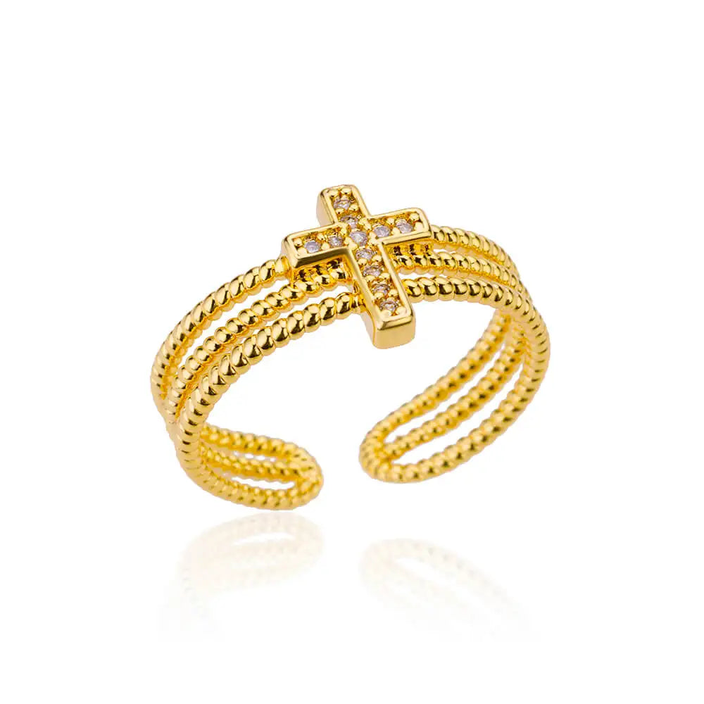 Lumelle Stackable Ring Style 1 - cross design
