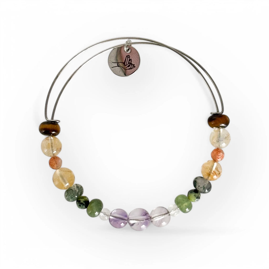 Success Bracelet | Crystal Bangle | Stainless or Gold Steel | Adjustable