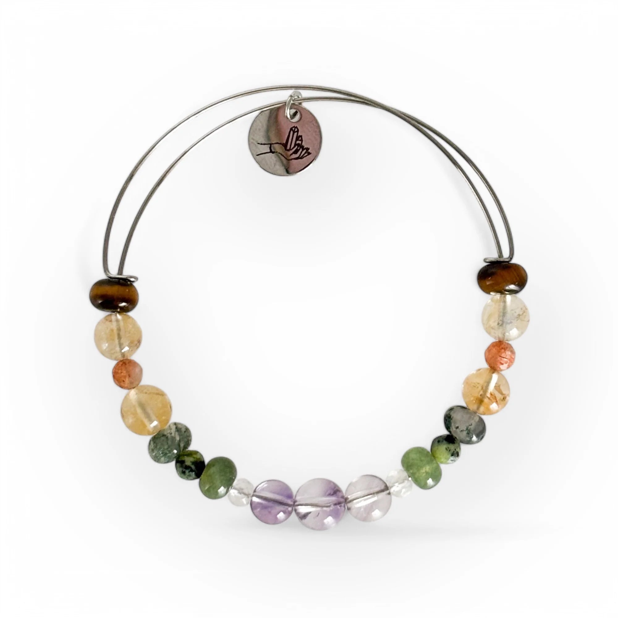 Success Bracelet | Crystal Bangle | Stainless or Gold Steel | Adjustable