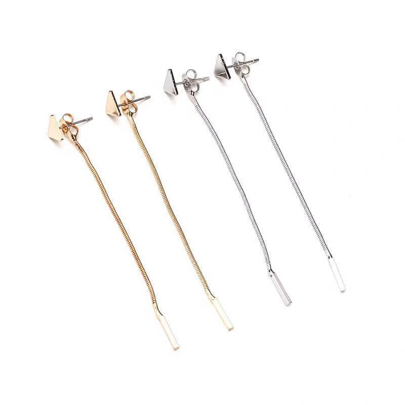 Along Earrings Female Tassel Earrings Triangle Earrings Small Earrings