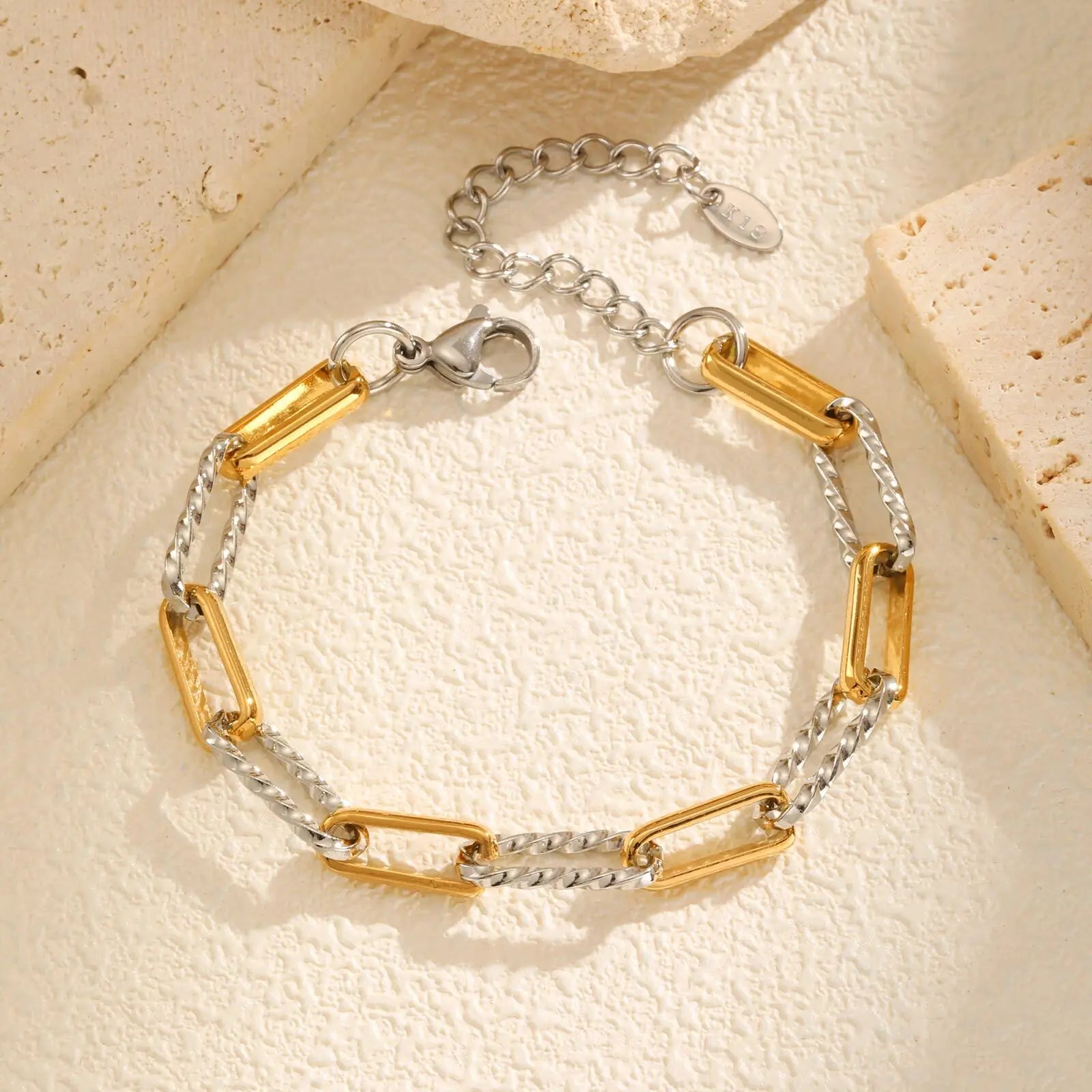 Lumelle Paperclip Schakelarmband variant zilver