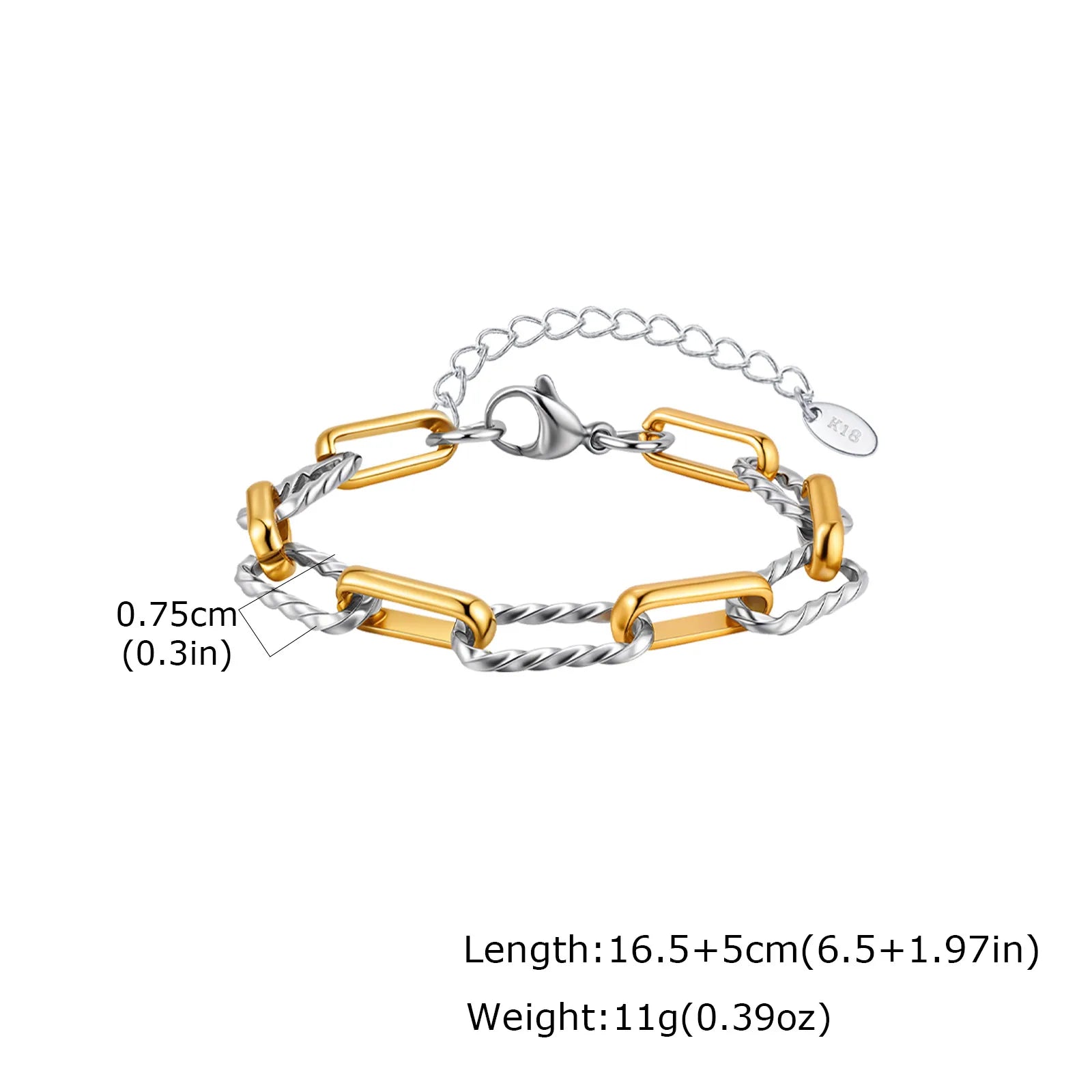 Lumelle Paperclip Schakelarmband model